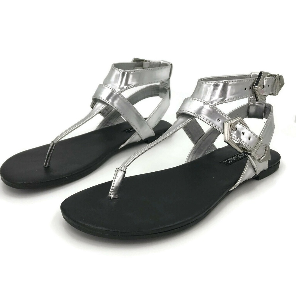 ShoeMint T-Strap Sandals Size 6 Med Ankle Straps